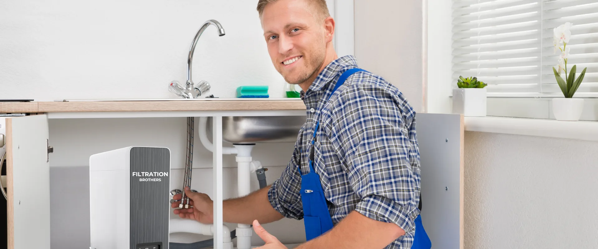 Water filtration system installation by Filtration Brothers