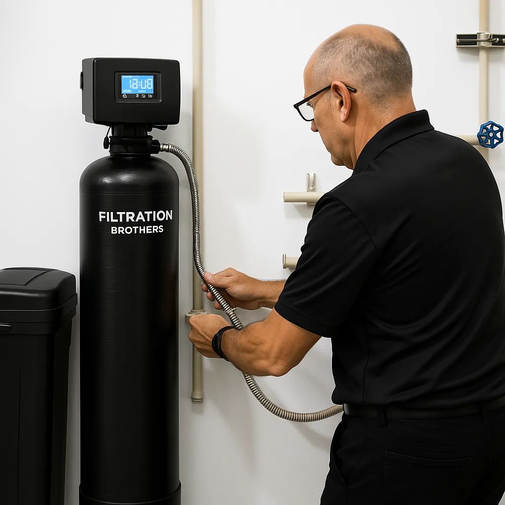 Professional water filtration system installation by Filtration Brothers