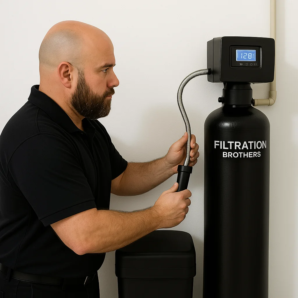 Detailed water filtration system setup by Filtration Brothers expert